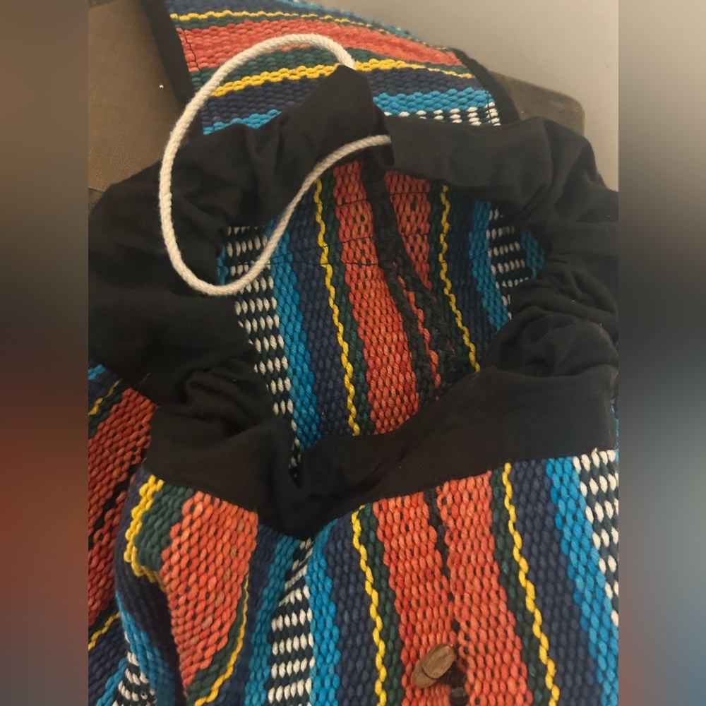 Multicolor Striped Women's Backpack - Picture 2 of 7